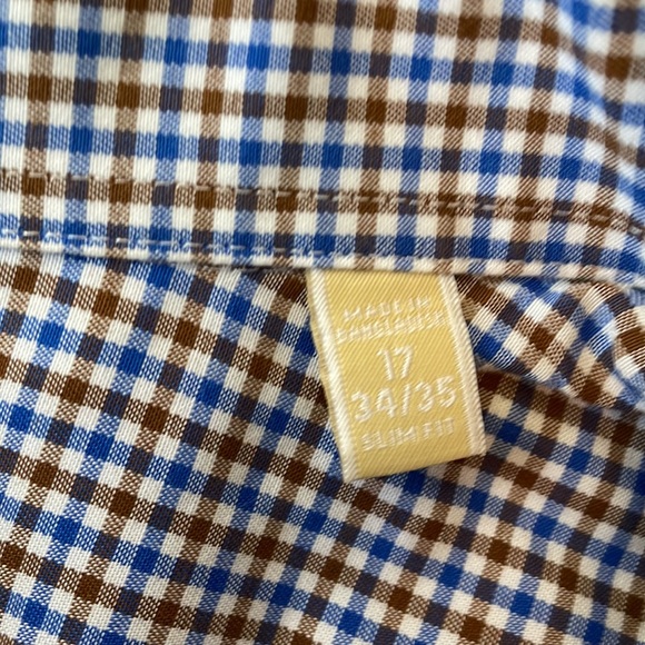 Michael Kors Mens size 17 Button Down Shirt Slim fit - Picture 6 of 8